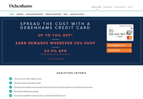 debenhams card portal.